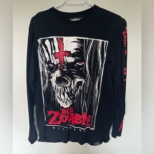 Killstar Black Long-Sleeve 'Rob Zombie' Collaboration Graphic Tee